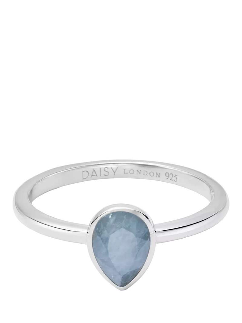 Daisy London Aquamarine Birthstone Ring
