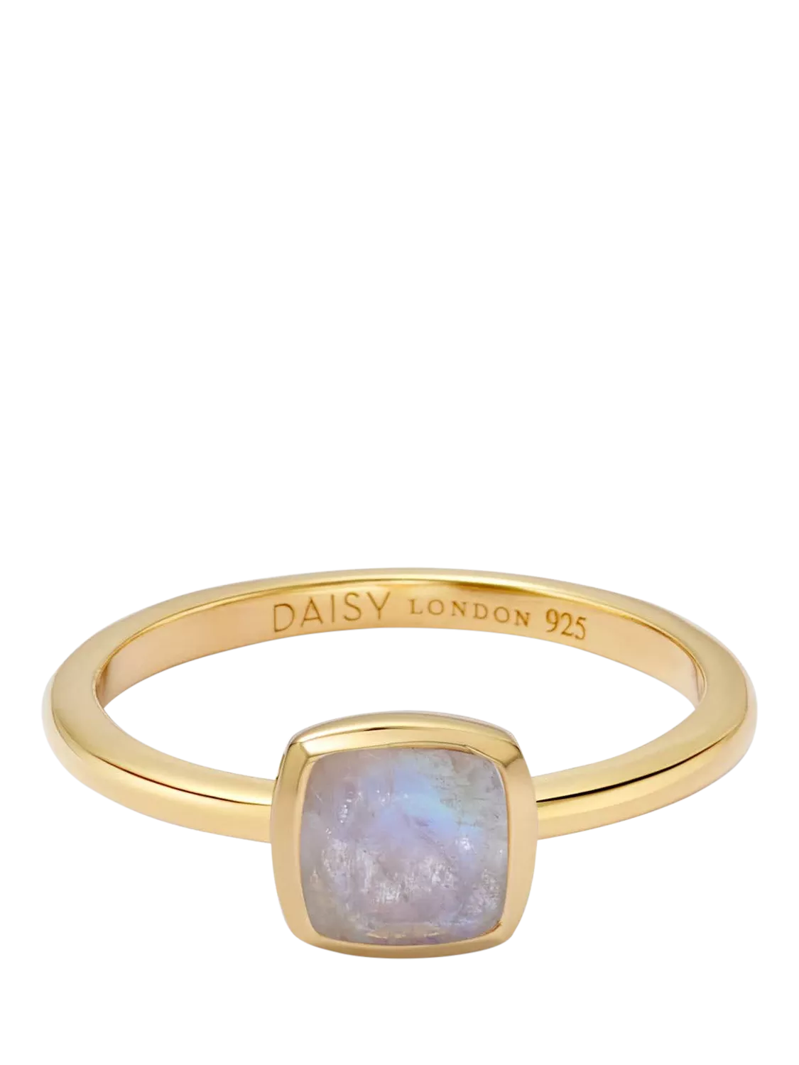 Daisy London moonstone birthstone ring gold plated, UK version