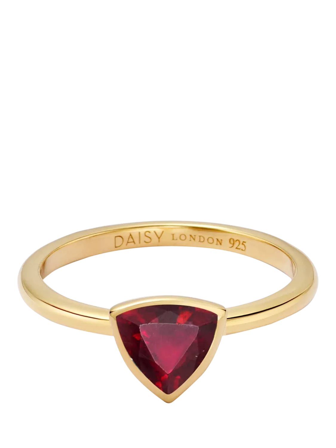 Daisy London ruby birthstone ring - British product