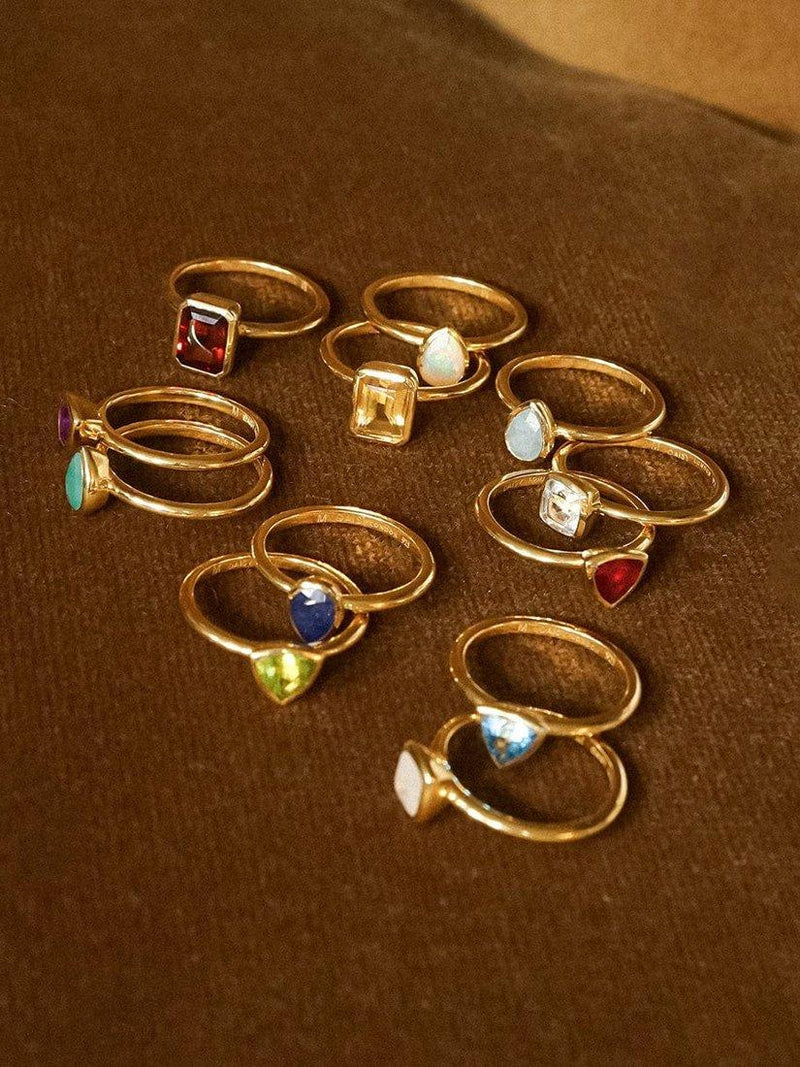 Daisy London ruby birthstone ring - British product