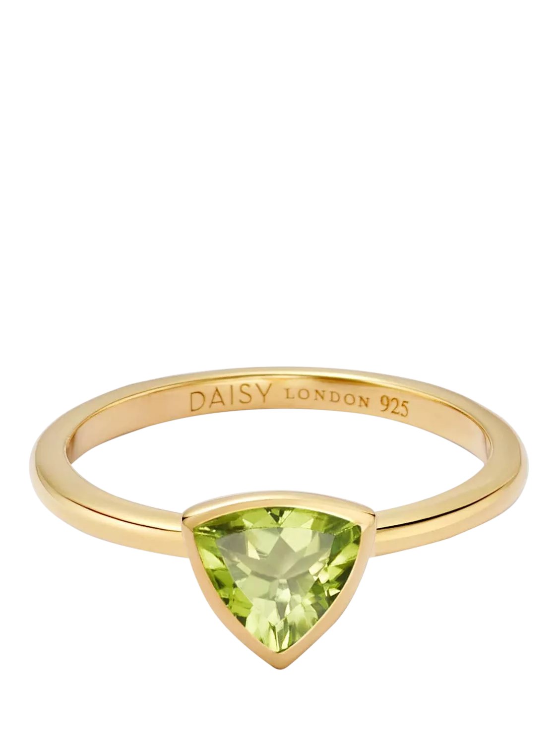 Daisy London peridot ring 925 sterling silver (British brand)