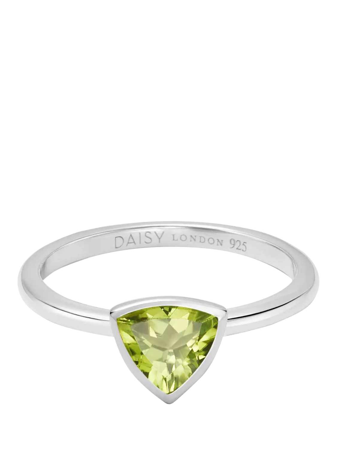 Daisy London Peridot Birthstone Ring in Gold Plated Sterling Silver