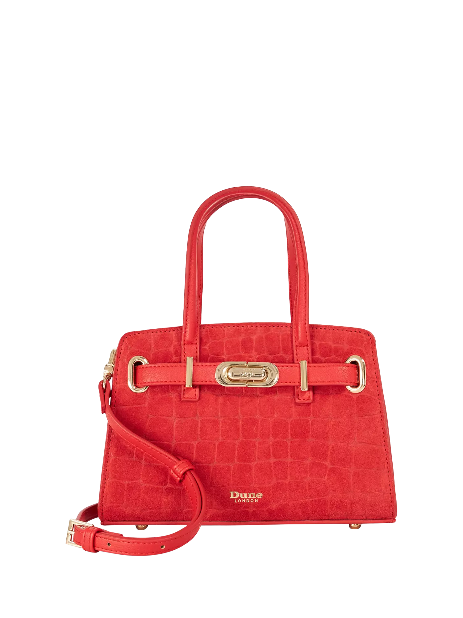 Dune London Dinkydefine mini tote in red, UK version