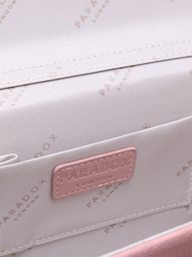 Paradox London Deloria clutch bag, matte finish, imported from the UK