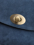 Celtic & Co. suede crossbody bag navy (British brand)