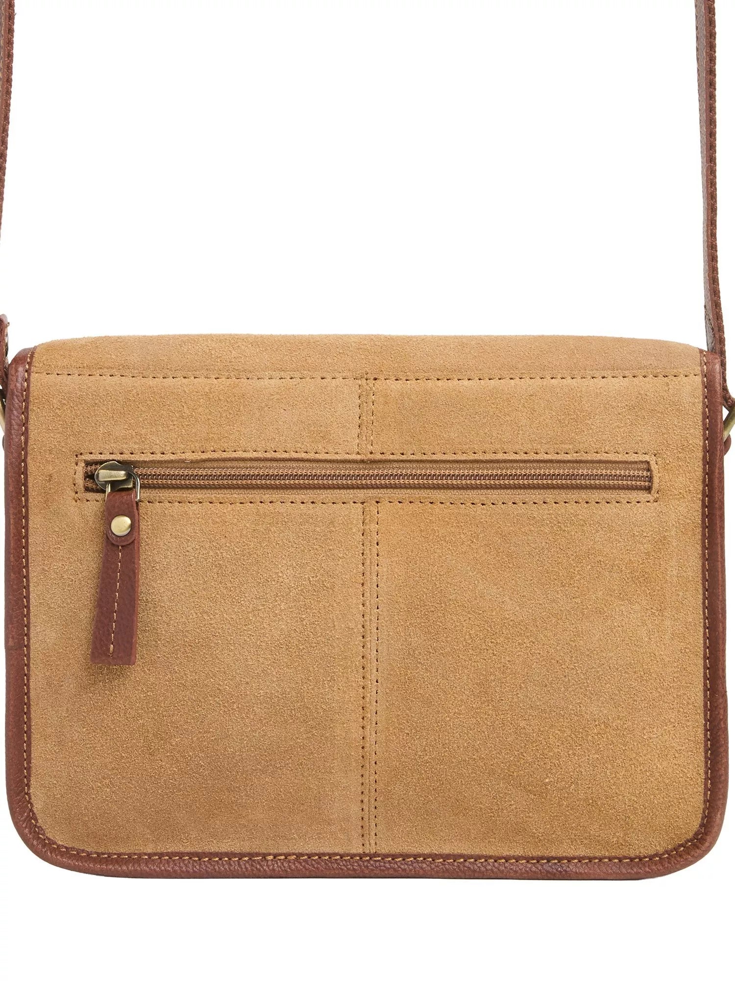 Celtic & Co. sand suede crossbody bag UK version