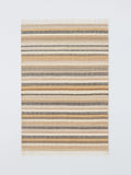 John Lewis Somerton Wool Rich Ladder Stripe Flatweave Rug, Natural, L180 x W120cm