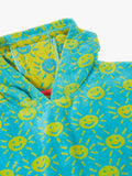 Frugi kids hooded towel organic cotton blue multi, UK version