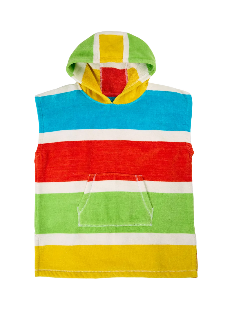 Frugi children's hooded towel organic cotton stripe, UK version