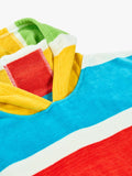 Frugi children's hooded towel organic cotton stripe, UK version