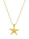 Orelia pale gold starfish charm necklace, imported from the UK