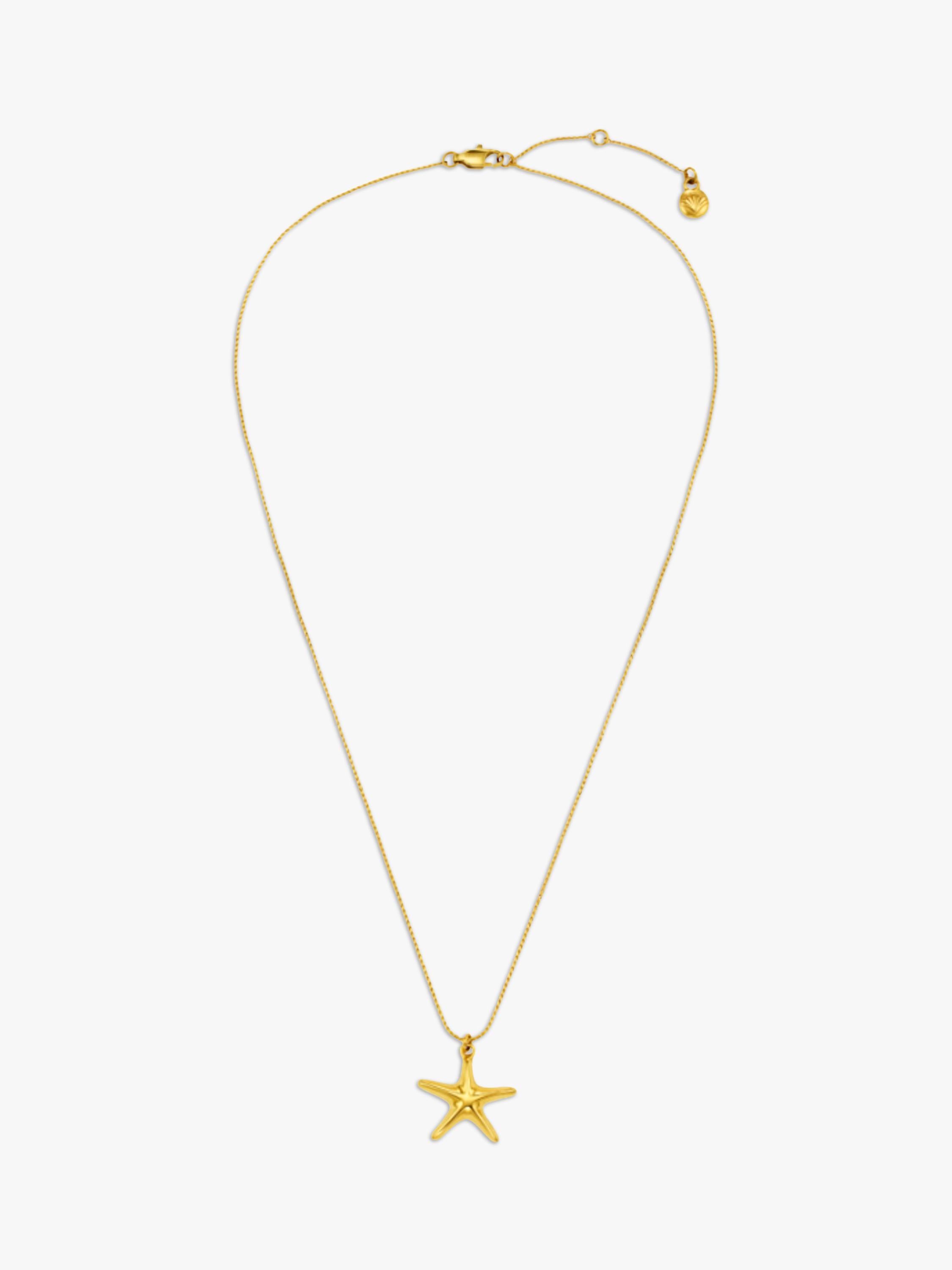 Orelia pale gold starfish charm necklace, imported from the UK