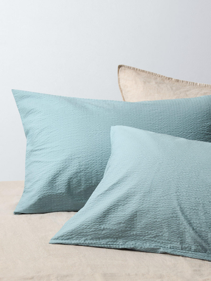 John Lewis cotton seersucker duvet cover set double, imported from the UK