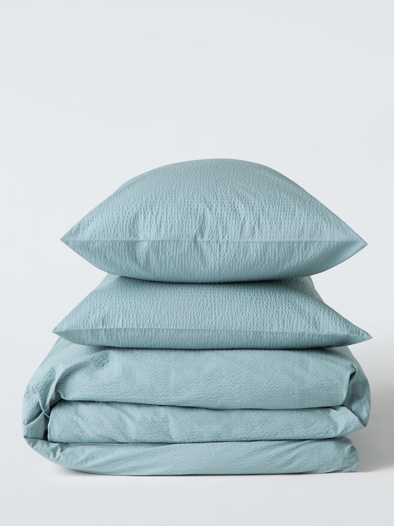 John Lewis cotton seersucker duvet cover set double, imported from the UK