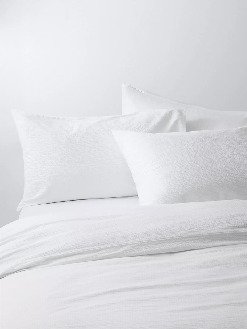 John Lewis cotton seersucker duvet cover set double, imported from the UK