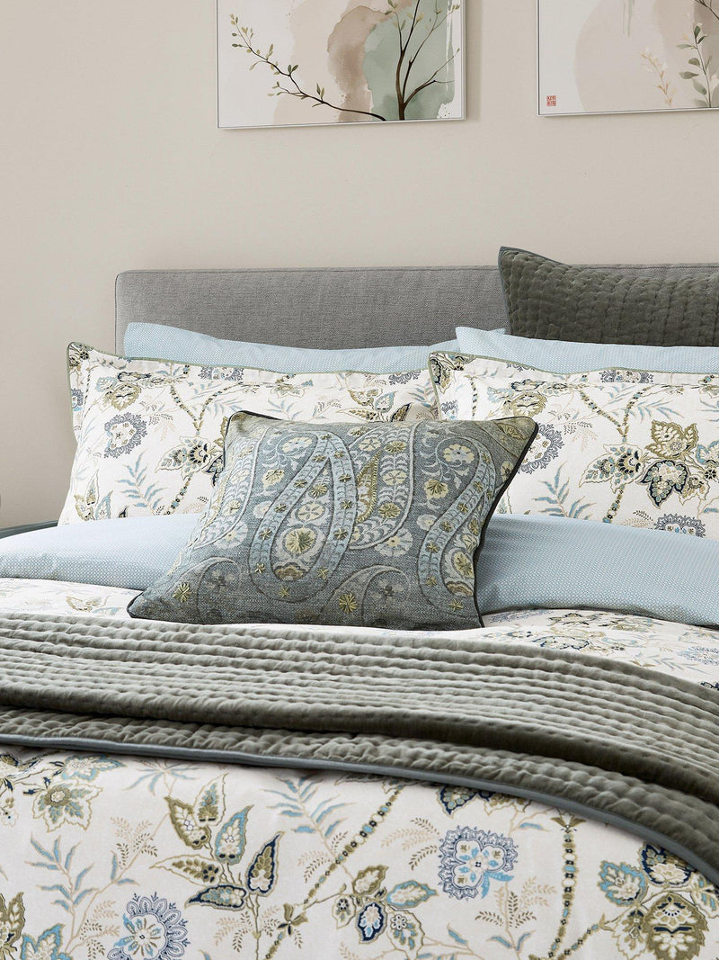 Bedeck of Belfast Emira duvet set teal green (British brand)