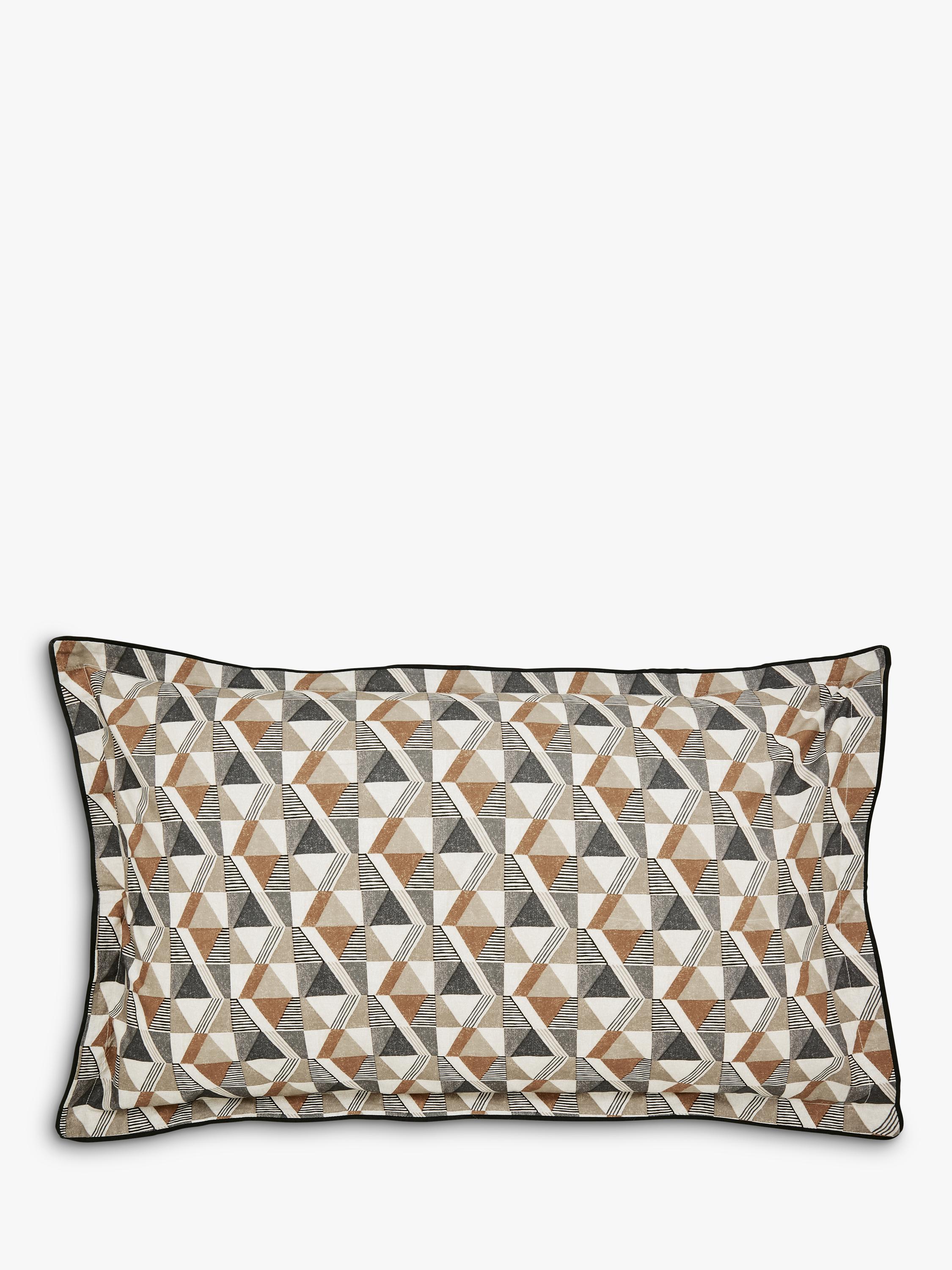 Bedeck of Belfast Harun duvet cover set double charcoal tan (British brand)