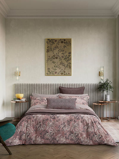John Lewis Bedeck of Belfast Katara Duvet Cover Set, Double, Pink Grey- Buy online at McGrocer