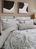 Bedeck of Belfast Kotana duvet cover set charcoal silver double (British brand)