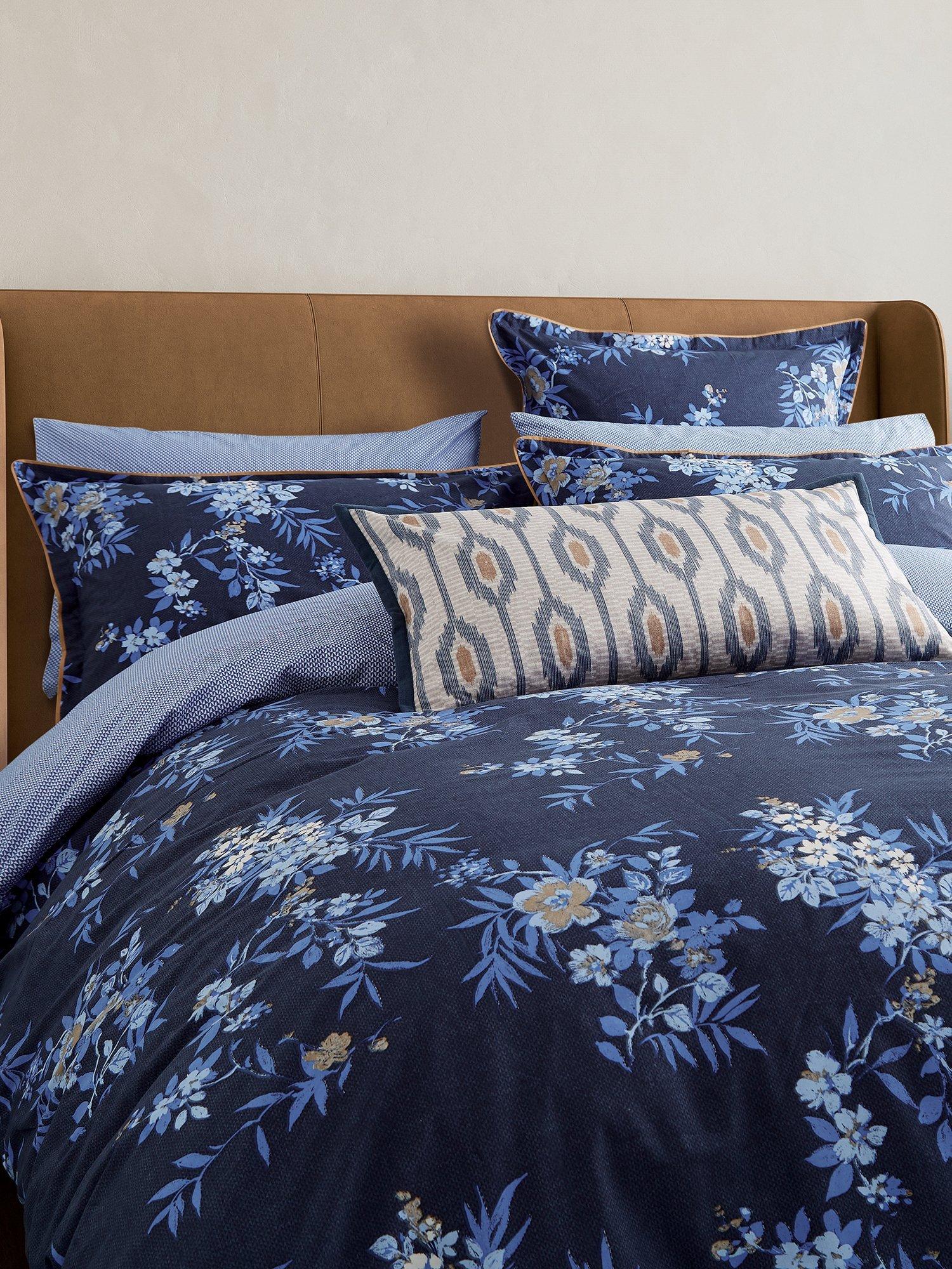 Bedeck of Belfast Nahla duvet cover set blue navy double, UK version