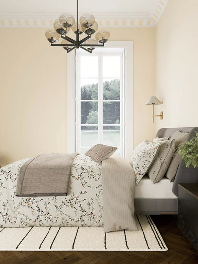 John Lewis Bedeck of Belfast Rana Duvet Cover Set, Warm Grey, Double- Buy online at McGrocer