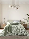 Bedeck of Belfast Yoko duvet cover set green double - British product
