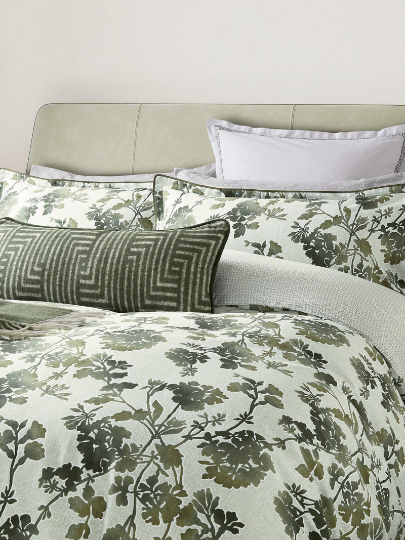 Bedeck of Belfast Yoko duvet cover set green double - British product