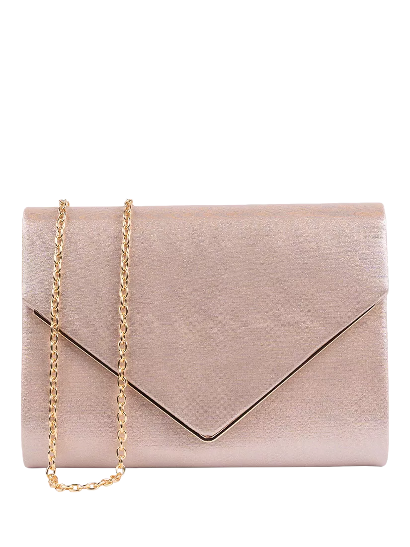 Paradox London metallic envelope clutch bag (British brand)