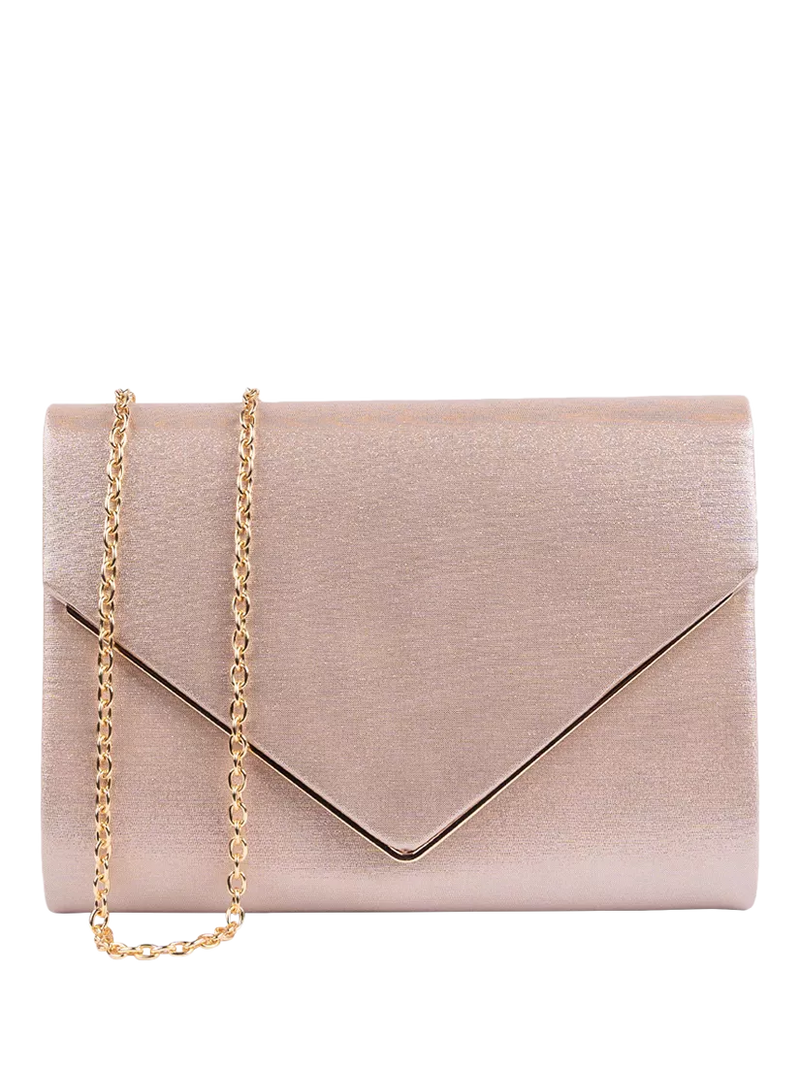 Paradox London metallic envelope clutch bag (British brand)
