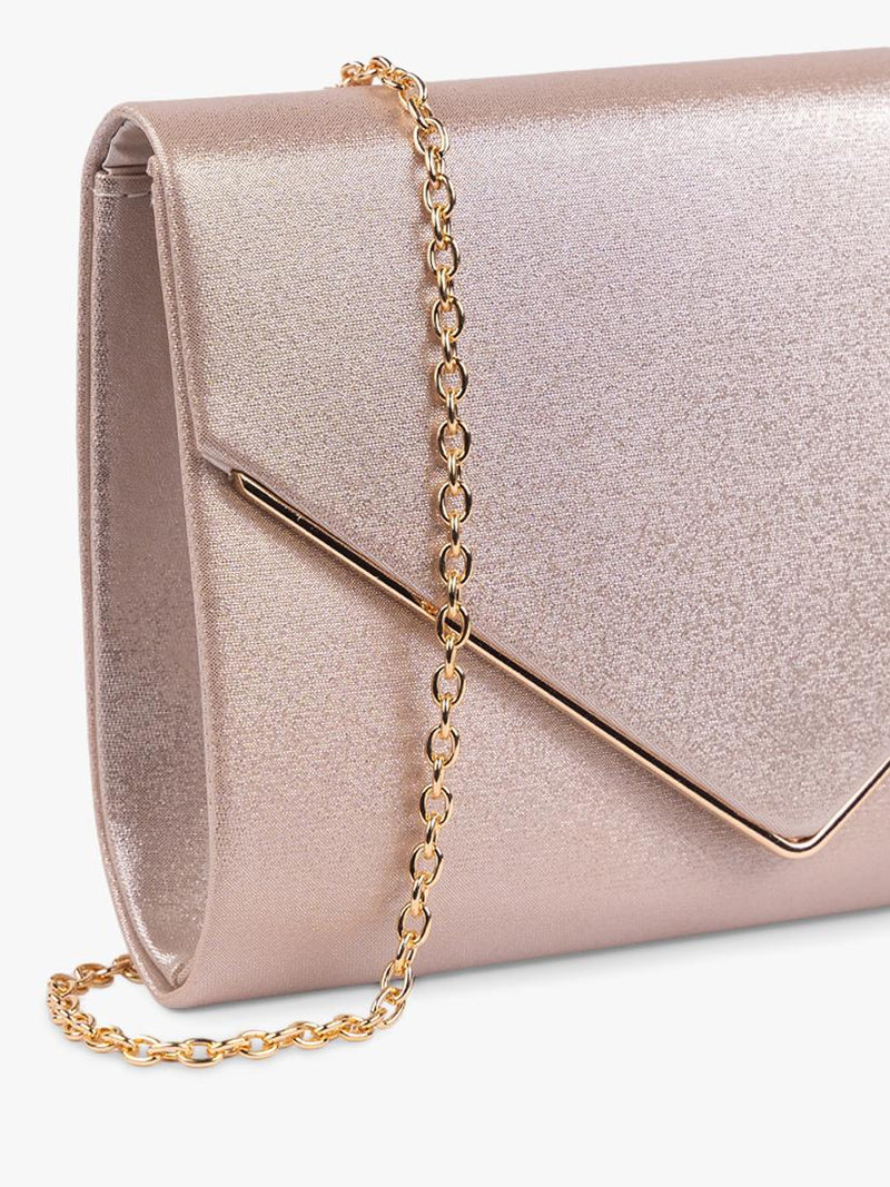 Paradox London metallic envelope clutch bag (British brand)