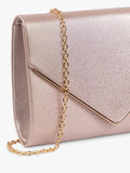 Paradox London metallic envelope clutch bag (British brand)