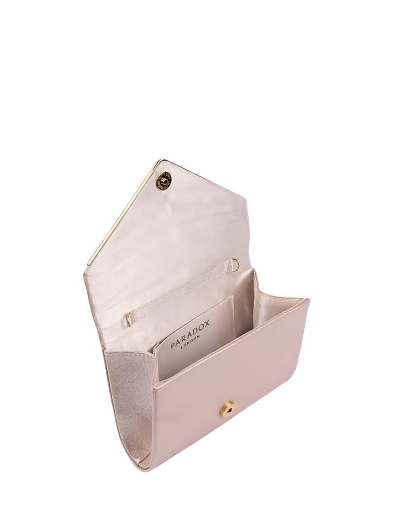 Paradox London metallic envelope clutch bag (British brand)