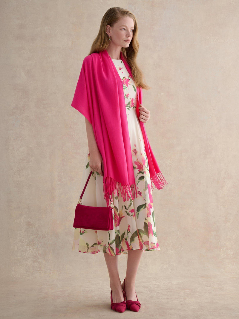 Hobbs Matilda Fringed Scarf rectangular 80x200cm, UK version