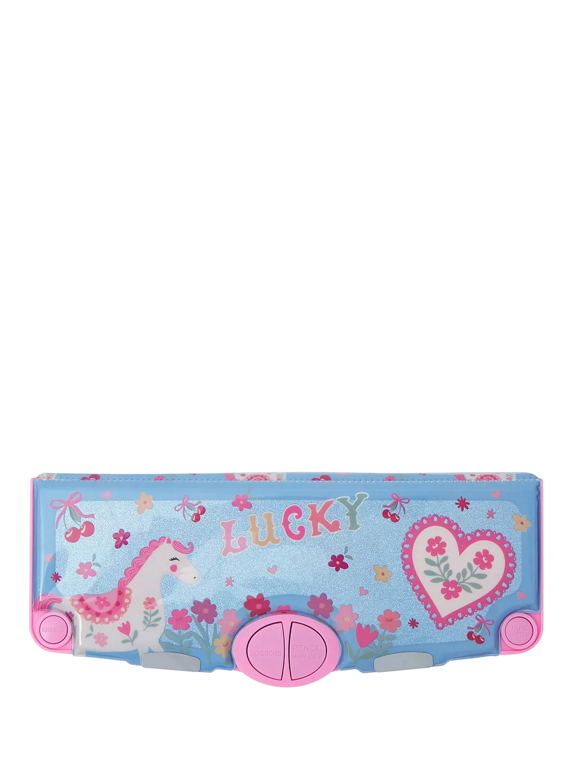 Angels by Accessorize pop-out pencil case blue multi - British product