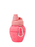 Angels by Accessorize collapsible strawberry water bottle 600ml pink (British brand)