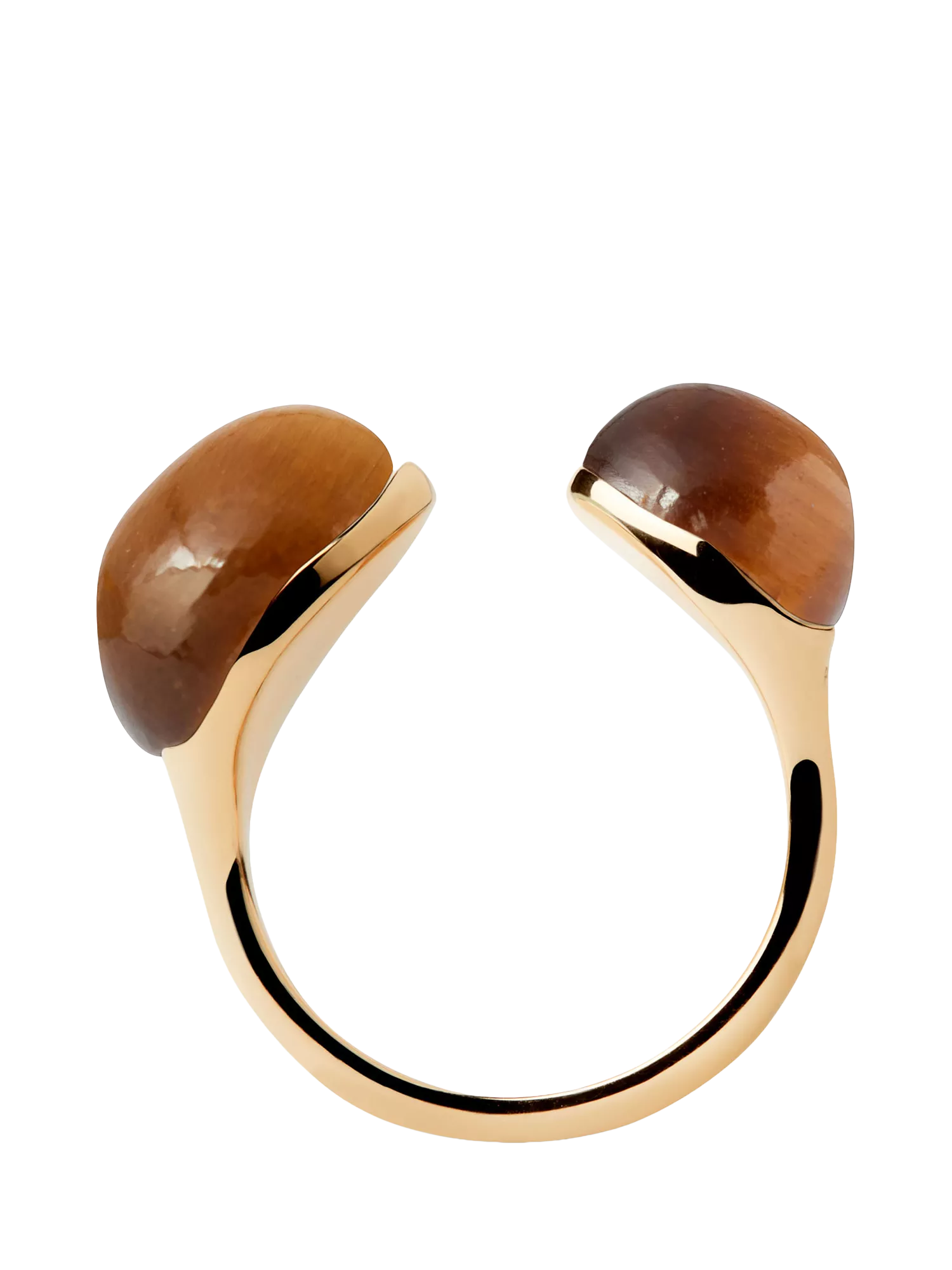 PDPAOLA Dolphin Gravity Open Gemstone Ring