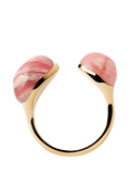 PDPAOLA Dolphin Gravity open gemstone ring 18ct sterling silver, imported from the UK