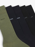BOSS cotton blend crew socks pack of 5 multi, UK version