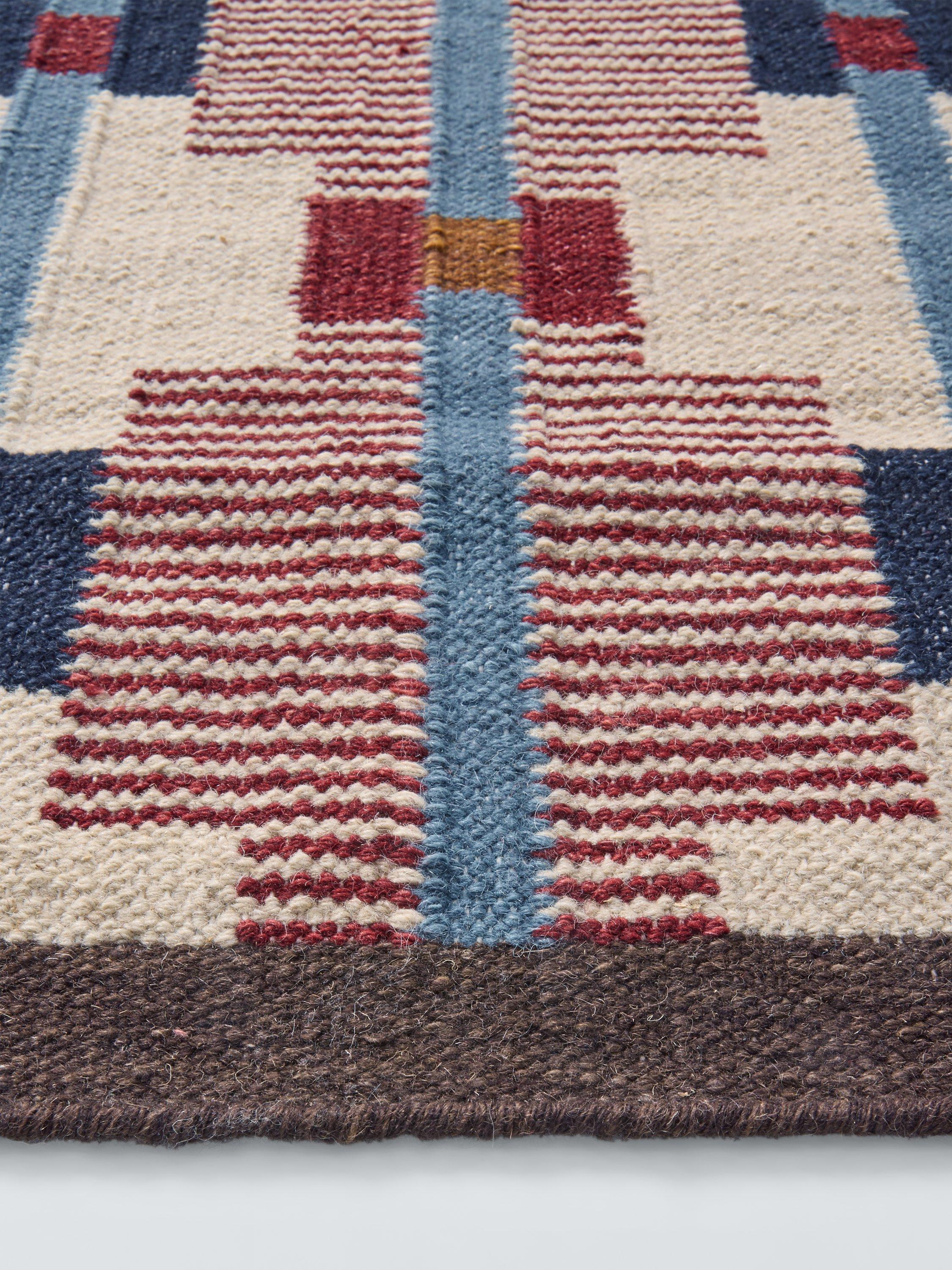 John Lewis Calado geometric rug in burnt umber - British product