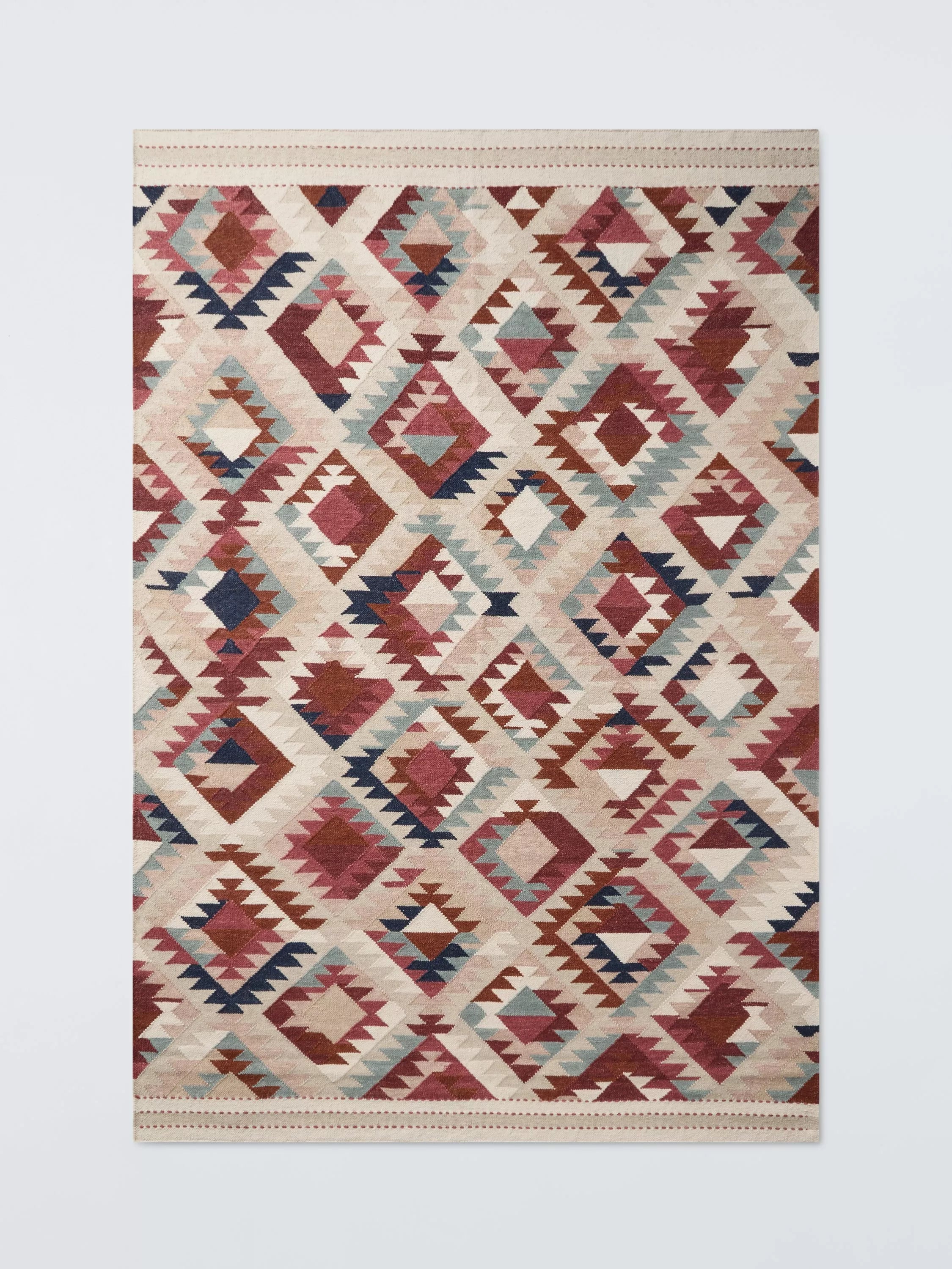John Lewis Zafira Kelim flatweave rug Multi 180x120cm, imported from the UK