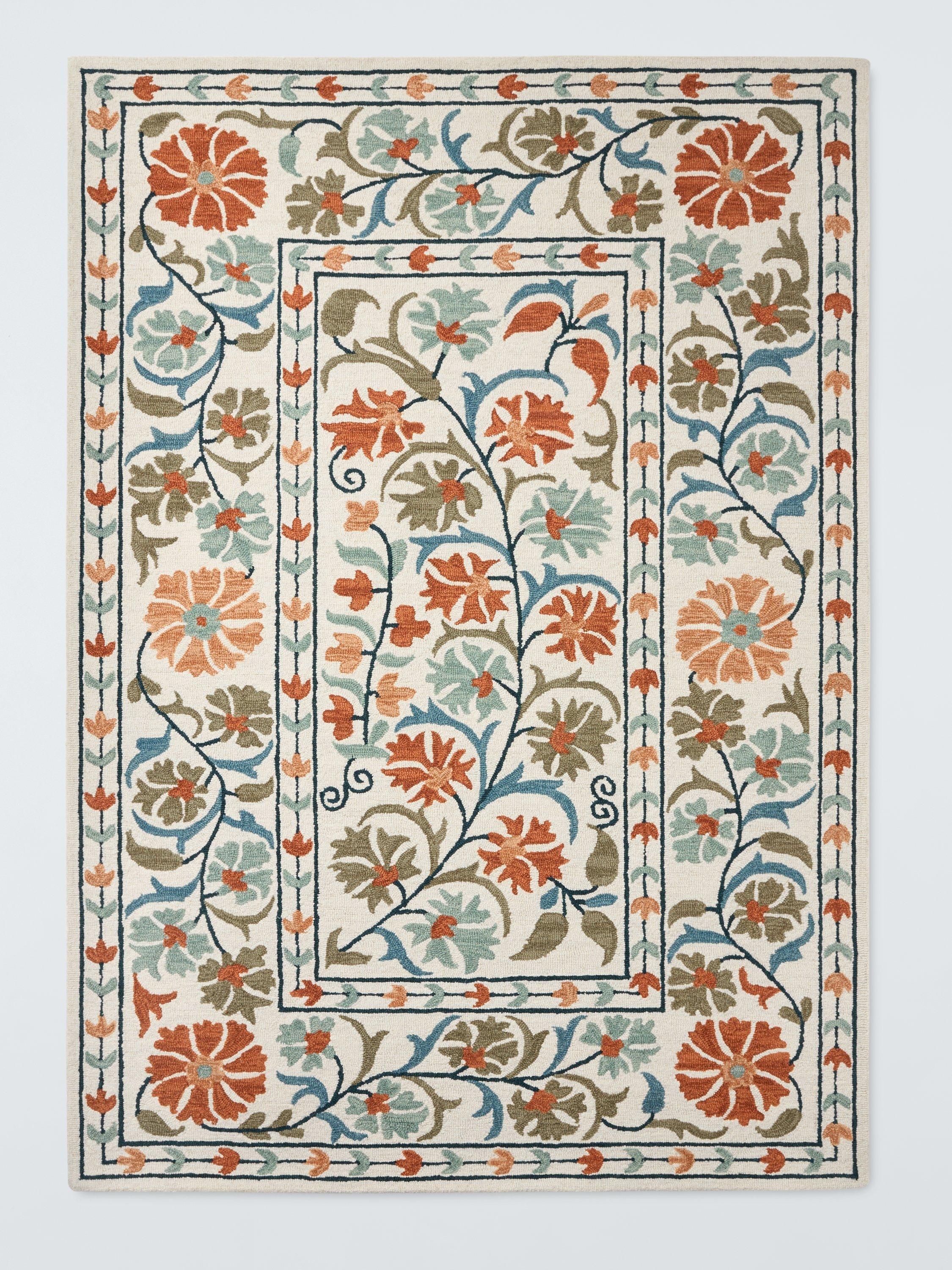 John Lewis Malika Suzani hand tufted pure wool rug - British product