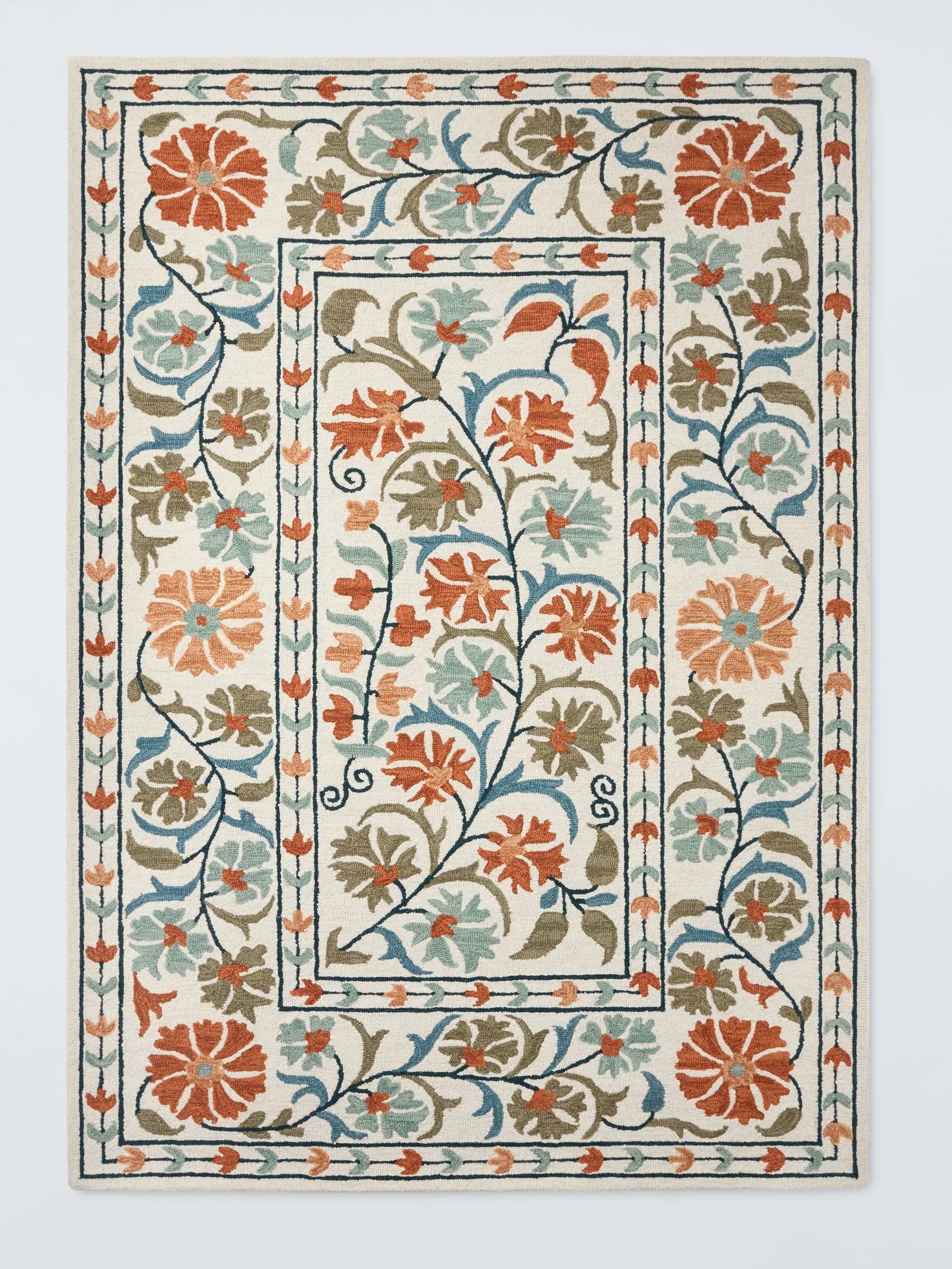 John Lewis Malika Suzani Hand Tufted Pure Wool Rug 120cm x 180cm