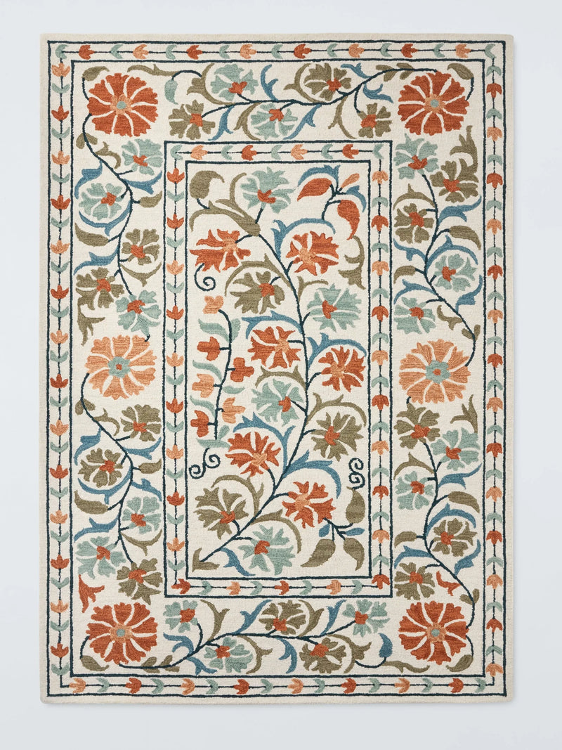 John Lewis Malika Suzani Hand Tufted Pure Wool Rug 120cm x 180cm
