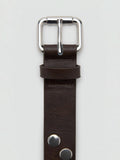 Mango studded belt in chocolate colour - British product
