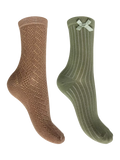 Charnos Pelerine & Rib Ankle Socks Pack of 2