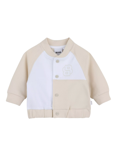 John Lewis HUGO BOSS Baby Cotton Blend 3 Piece Outfit Set New Beige- Buy online at McGrocer