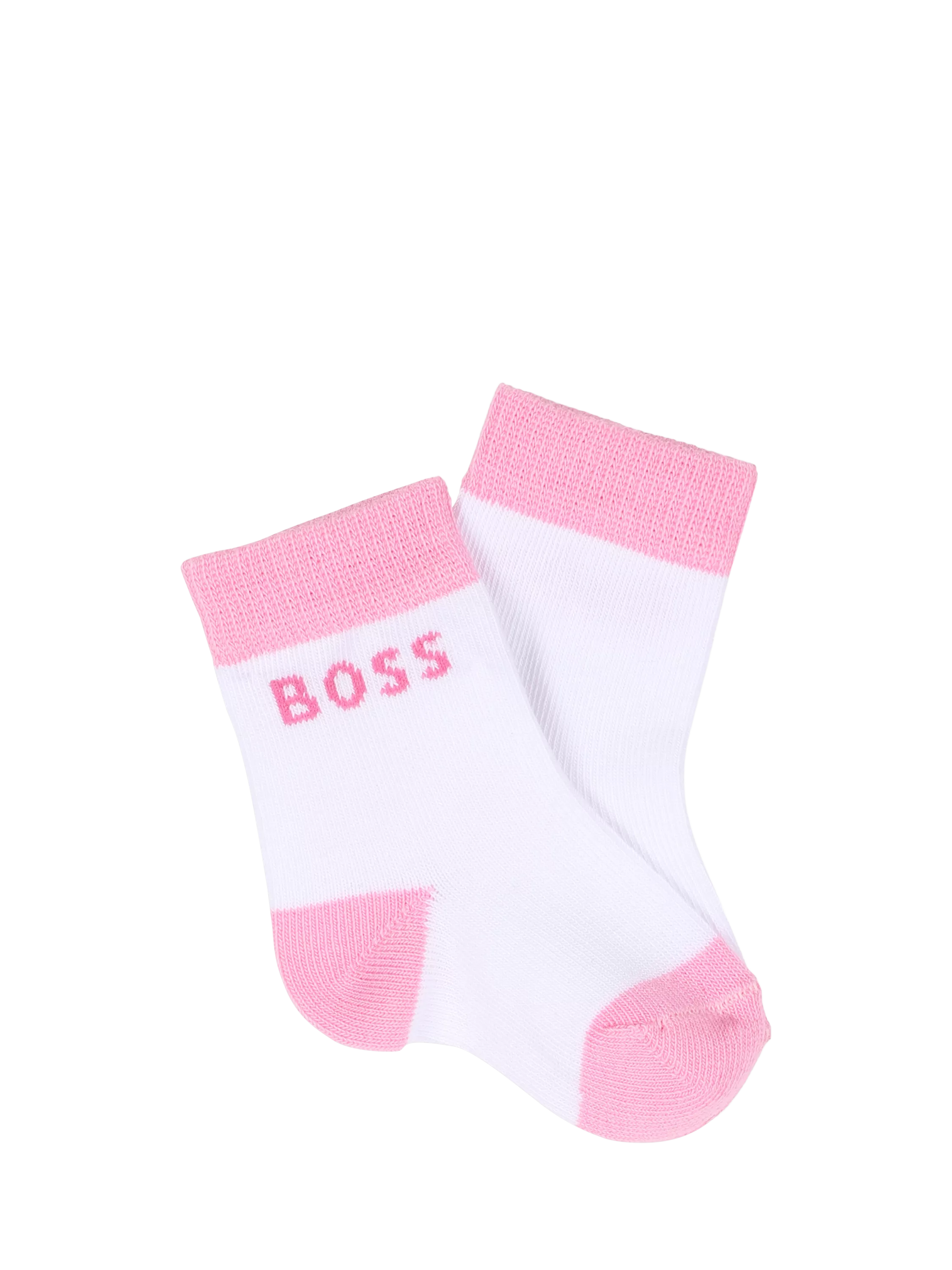 HUGO BOSS baby ankle socks pack of 3 pale pink, UK version