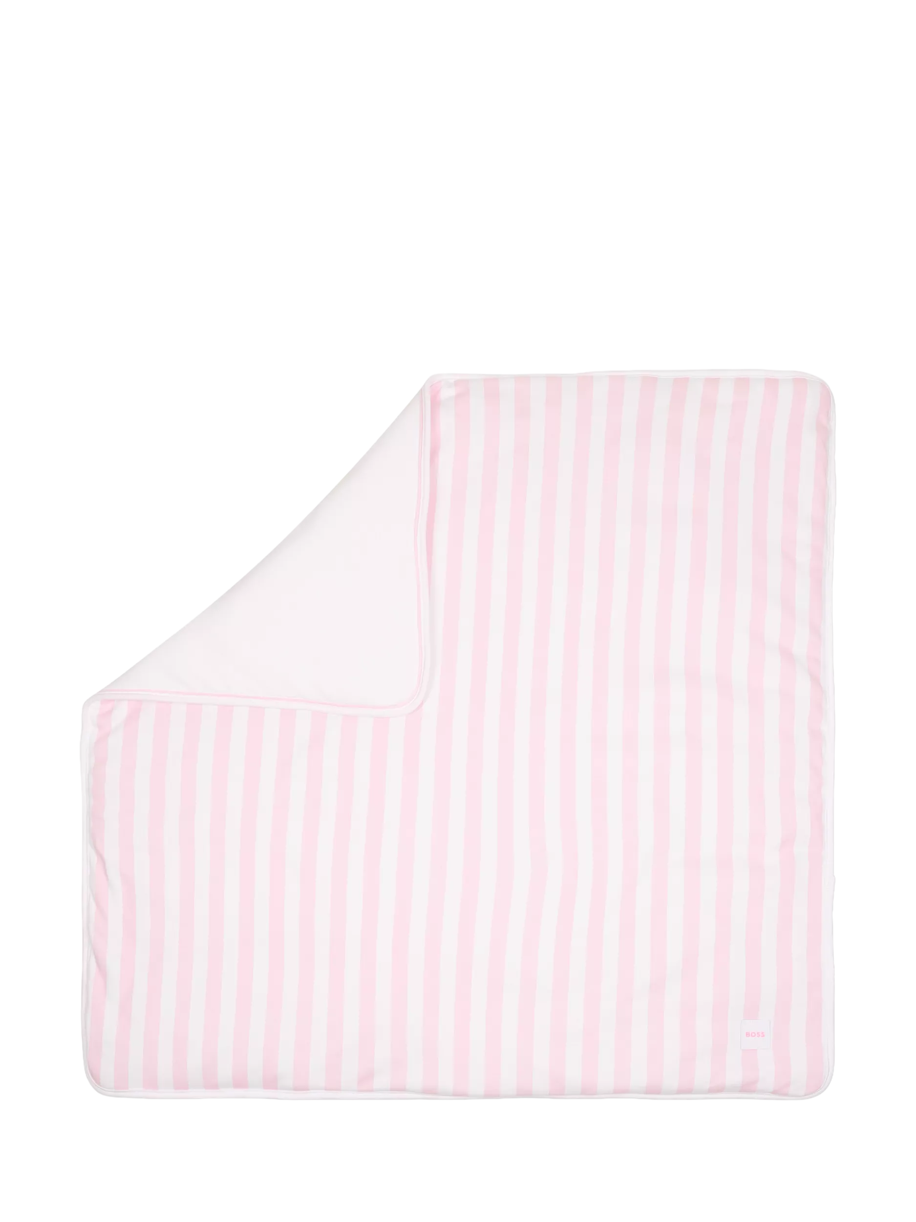 HUGO BOSS Baby Logo Stripe Baby Blanket