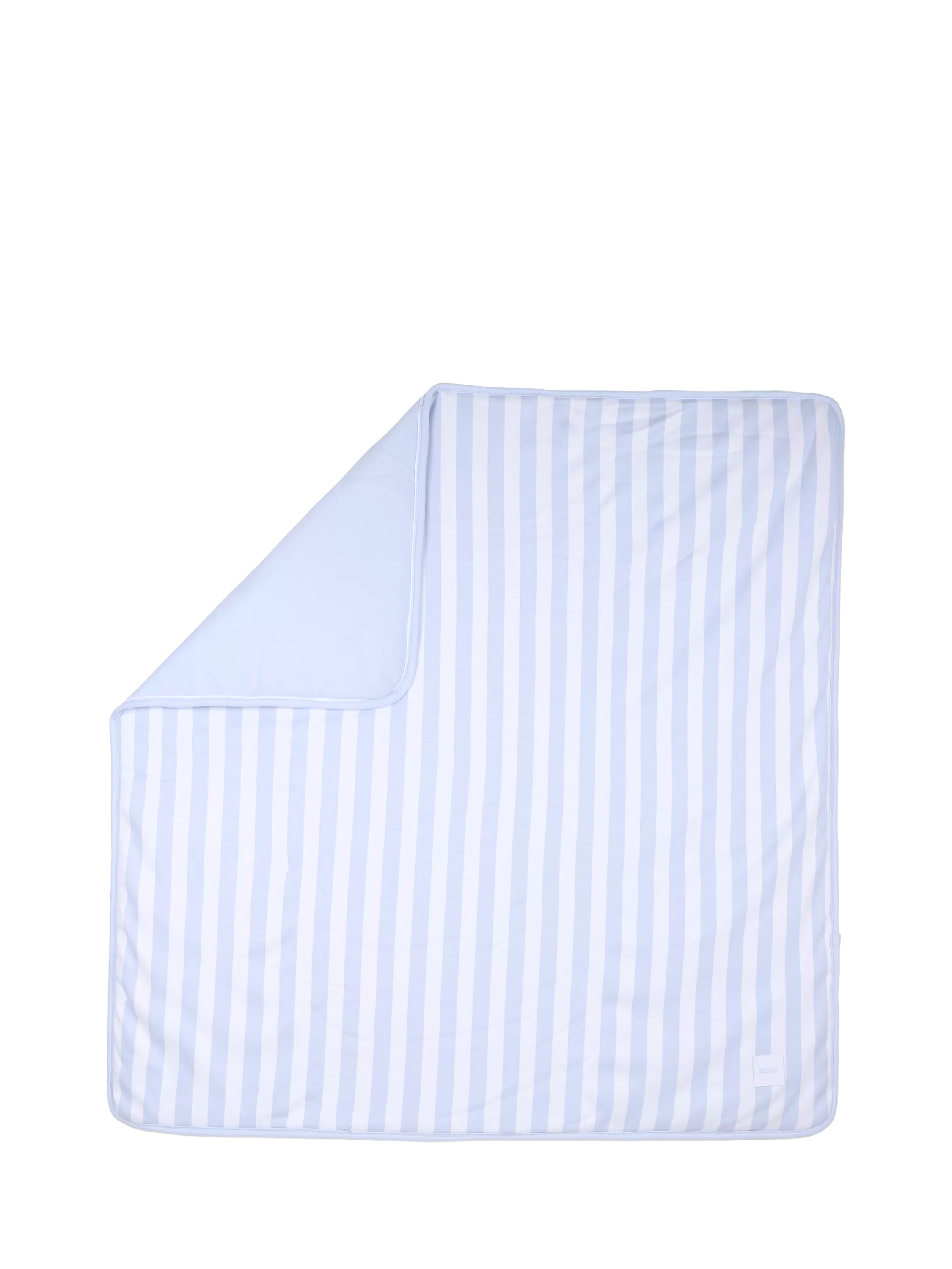 HUGO BOSS logo stripe baby blanket one size cotton - British product