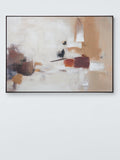 John Lewis Autumn Echo abstract framed canvas print natural - UK version